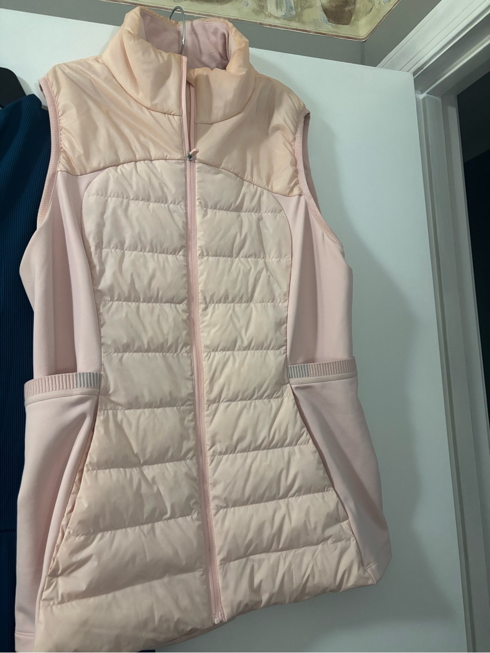 lululemon athletica Pale Pink Quilted Sleeveless Vest
